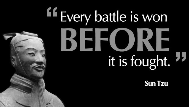 Sun Tzu quote: "Every battle is won before it is fought."